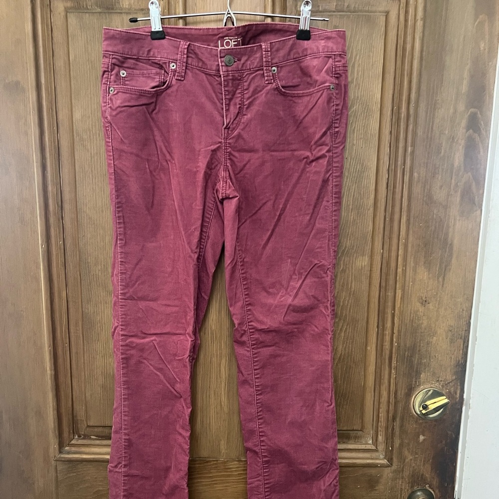 LOFT rose colored Corduroy Pants